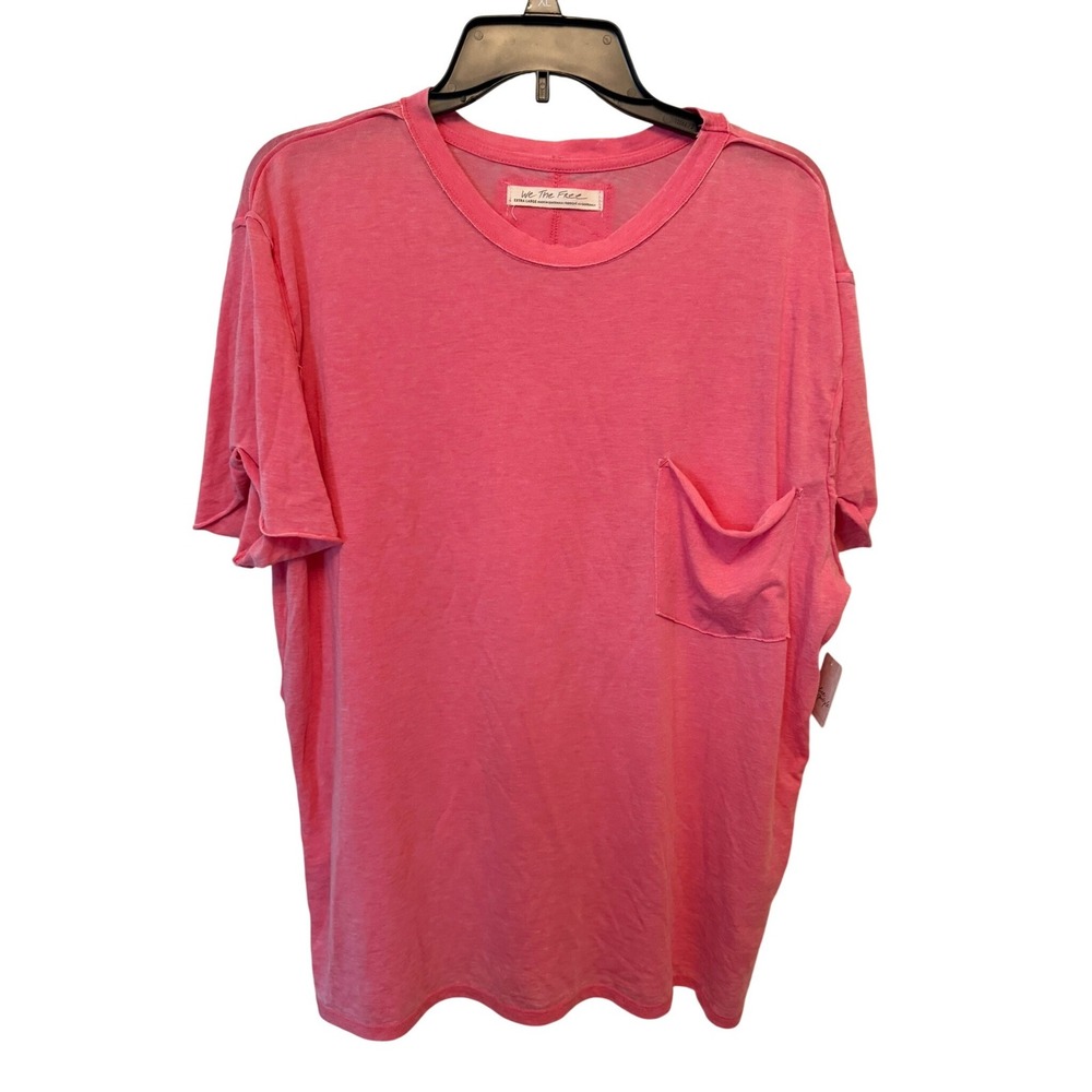 We The Free NEW $58 Women's XL Vella Relaxed Fit Casual Tee in Spiced Coral